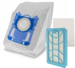 Kleanburg® onderhoudsset geschikt voor Philips Performer Compact, 10 stofzuigerzakken, motorfilter, HEPA filter, vervangt onder meer CP1352/01 en 432200494411 — thumbnail 1