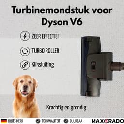 Maxorado v6 turboborstel stofzuigermond - vervangende zuigmond geschikt voor dyson v6 dc33 dc37 dc39 dc41 dc59 dc61 dc62 dc72 dc74 - vloerborstel — thumbnail 2