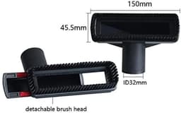 OIMG Stofzuiger Zuigmond Set - 6 Stuks - geschikt voor Miele，Philips，AEG，Karcher，Bosch，Numatic，Nilfisk - spleetzuigmond - Universeel Opzetstuk - zwart — thumbnail 2