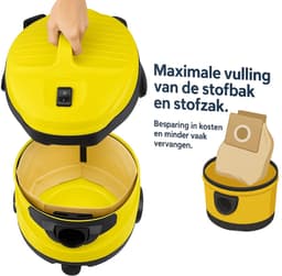 2x Filter, Stofzuigerbuis, Zuigmond en 10x Stofzuigerzakken set geschikt voor Karcher WD2 WD3 - onderdelen vervanging — thumbnail 2