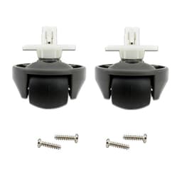 2 stuks Voorste zwenkwielen - geschikt voor Roborock S8 / s8 maxv ultra / s7 max ultra / S7maxv ultra / S7 / G10 / G10S / G20 / T7S - Robotstofzuiger Accessoires - zwart — thumbnail 1