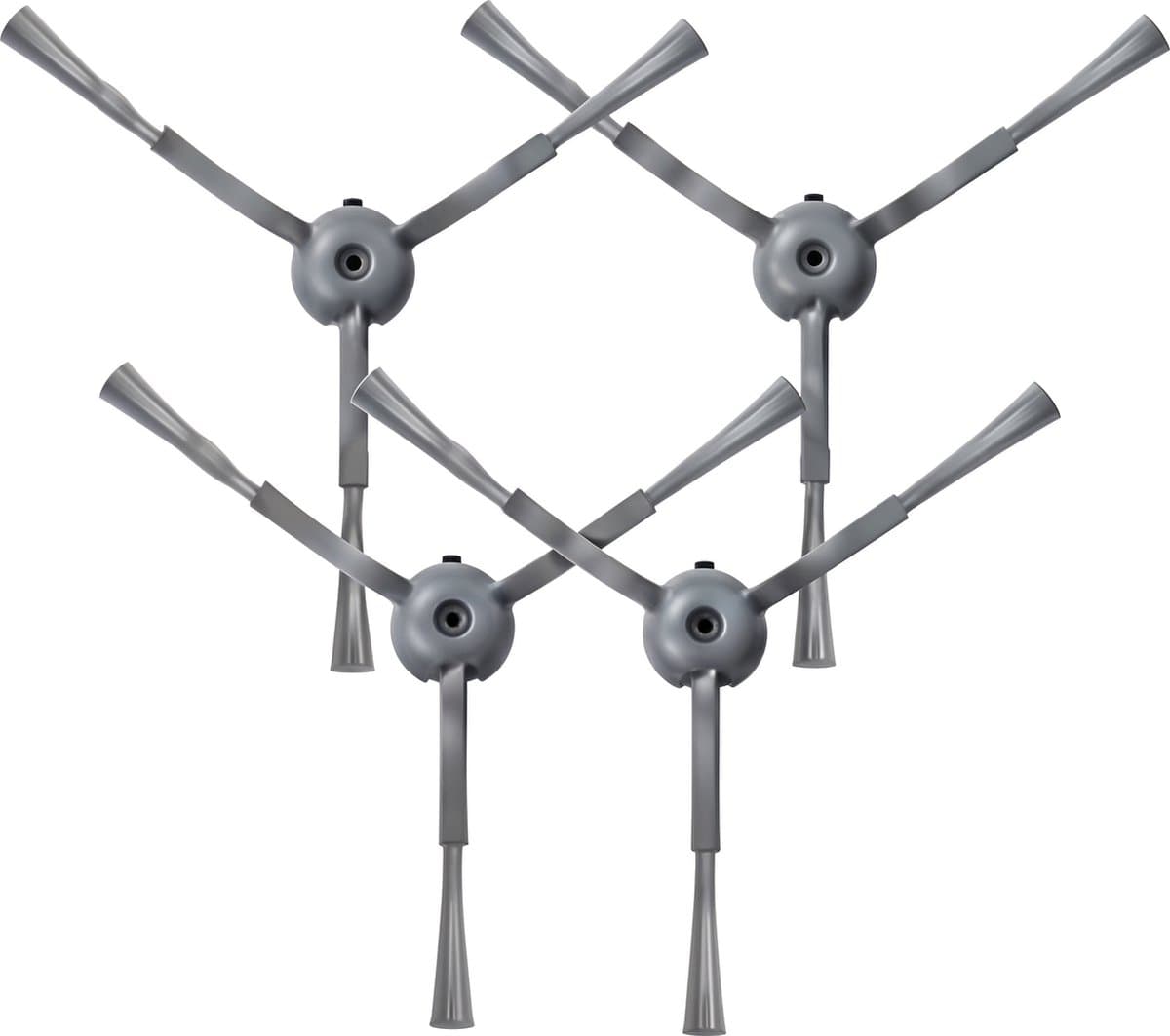 4x Zijborstel set geschikt voor Eufy Clean G50 / G50 Hybrid / L50 / L50 SES / L60 / L60 Hybrid — afbeelding 1