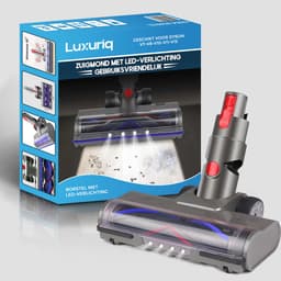 Stofzuigermond - Geschikt voor Dyson steelstofzuiger - Dyson V15 - V11 - V10 - V8 - V7 - Led - Universele Stofzuigermond - Wasbare borstel - Harde Borstel — thumbnail 4