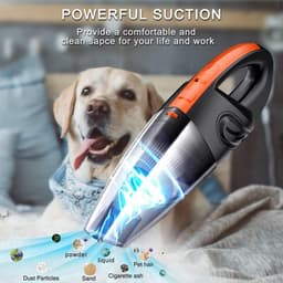 Batterij Draadloze Handstofzuiger - 120W 2200mA - Nat & Droog - Auto Thuis Huisdier Haar - Snel opladen — thumbnail 4