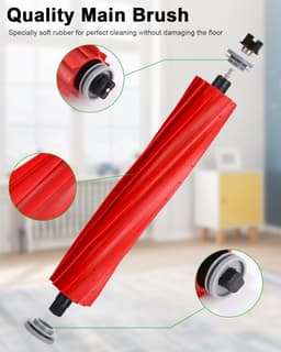 Reserveonderdelen, accessoires, geschikt voor Roborock Q7/Q7+/Q7 Max/Q7 Max+ stofzuiger, 2 hoofdborstels, 4 schoonmaakdoeken, 4 HEPA-filters, 7 zijborstels, 1 borstelreinigingsgereedschap, — thumbnail 3