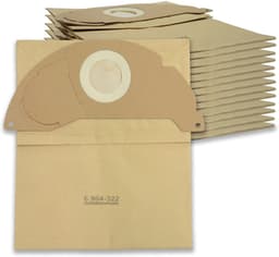 Geschikt voor Toepasbare verpakking van 15 stofzuigerzakken KFI 222, compatibel met Kärcher WD 2, MV 2, WD 2.200 tot WD 2.550, artikelnummer 6.904-332.0 — thumbnail 2