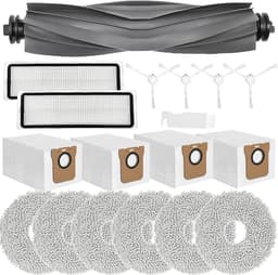 Reserveaccessoires voor Xiaomi X20+, X10+, voor Dreame L10s Pro Gen 2, L10s Ultra, L10 Ultra, L10 Prime robotstofzuiger, hoofdborstel + 6 doeken + 4 zakken + 4 zijborstels — thumbnail 1