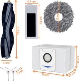 Accessoirespakket voor Ecovacs Deebot T20 Omni/T20E Omni - Zak/Filter/Dweil/Zijborstel/Afzuigrol — thumbnail 2
