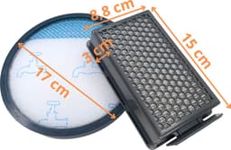 Vervangingsfilter ZR78000 [Set 2] compatibel Rowenta Compact Power XXL/Power Cyclonic XXL/Moulinex Compact Power Cyclonic/Tefal — thumbnail 2