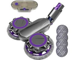 Dweilaccessoire - Voor Dyson stofzuigers V6, V7, V8, V10, V11 - Inclusief watertank en 6 dweilkoppen - Geschikt voor nat en droog gebruik - Vervangende gemotoriseerde vloerborstel