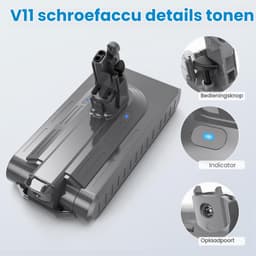 Stofzuigeraccu - 25,2 V - 3900 mAh - voor Dyson V11 — thumbnail 4