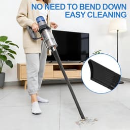 Lange flexibele spleetzuigmond voor stofzuiger, 62 cm platte zuigmond verlengstuk mondstuk accessoire voor stofzuigers met 32 & 35 mm aansluiting Opzetbare universele mondstuk voor het — thumbnail 3
