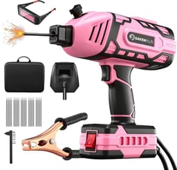 Draagbare Lasmachine - Compacte Lasapparaat - Metaal Bewerken - Batterij Aangedreven - 3769 x 302 cm - Roze — thumbnail 1