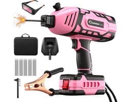 Draagbare Lasmachine - Compacte Lasapparaat - Metaal Bewerken - Batterij Aangedreven - 3769 x 302 cm - Roze