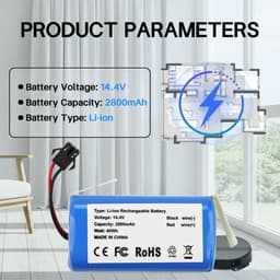 SolidKeus - 2800mAh Batterij voor Proscenic en Neatsvor Stofzuigers — thumbnail 5