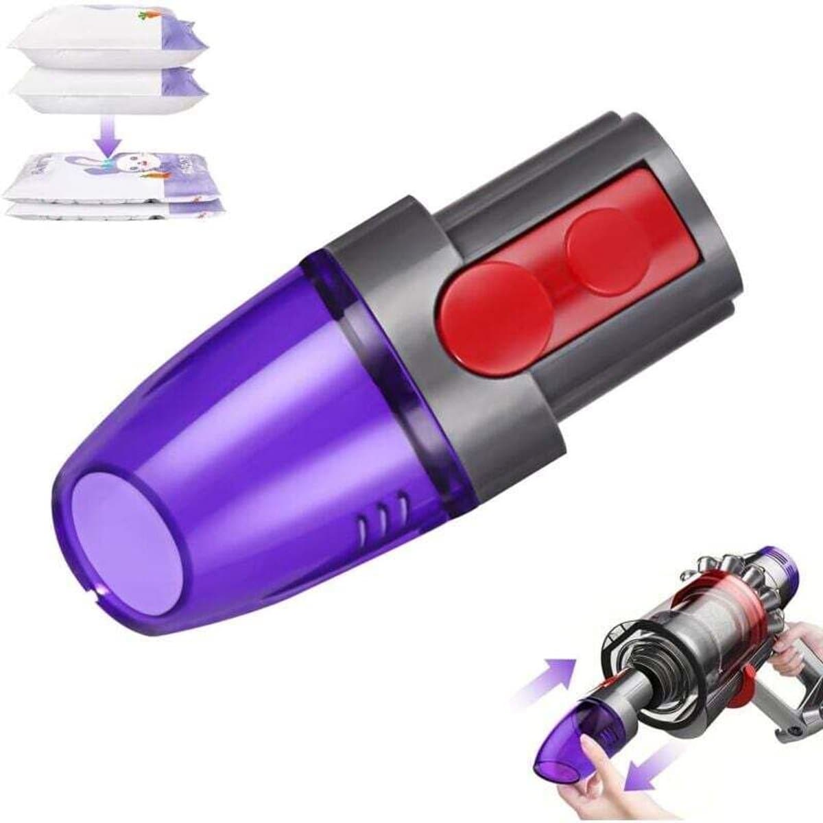 Deze stofzak is ontworpengeschikt voor Dyson stofzuigers en is geschikt voor stofzuigers, accessoires en zuigmonden. De maximale zuigmonddiageschikt voorer is 26 mm en de zak is geschikt voor de Dyson V7, V8, V10, V11, V15 en Gen5 serie stofzuigers. — afbeelding 1