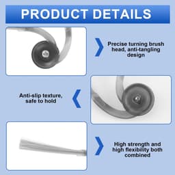 Dailygoods- Zijborstels 6 Stuks - Robotstofzuiger Accessoires - Geschikt voor Roborock Q10S5/Q7M5/Q7L5 - FlexiArm Arc Anti-Tangle Design - Optimale Vloerbedekking - Hoogwaardige Reserveonderdelen - Robotborstel — thumbnail 3