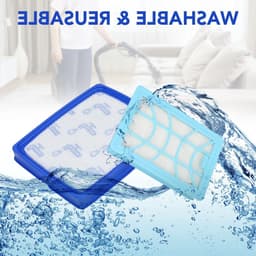 Set van 2 vervangende filters voor PowerPro Expert stofzuiger | Geschikt voor FC9729/09, FC9741/09, FC9742/09, FC9743/09, FC9744/09, FC9745/09, FC9746/09 | Stofzuigeraccessoires, HEPA-filters, Vervangingsonderdelen — thumbnail 1