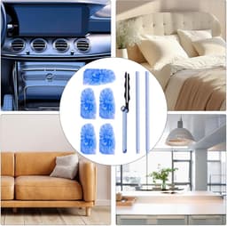 Microfiber Stoffer - Plumeau Verstelbaar - Huis Schoonmaken - 180 Graden Draaibaar - 80 cm - Grijs — thumbnail 3