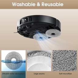 10 stuks microvezel reinigingsdoeken voor Dreame L10s Ultra Gen 2/Gen 3, L10s Pro Ultra Heat, L20 Ultra, X40, X50 Ultra, Mova E30 Ultra, P50 Pro Ultra, Xiaomi X10+/X20+ stofzuigerrobots — thumbnail 4