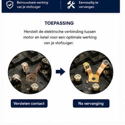 SQOON® Sleepcontact / Veercontact geschikt voor Numatic HVR200 – Set – Vervanger voor 220988 — thumbnail 3