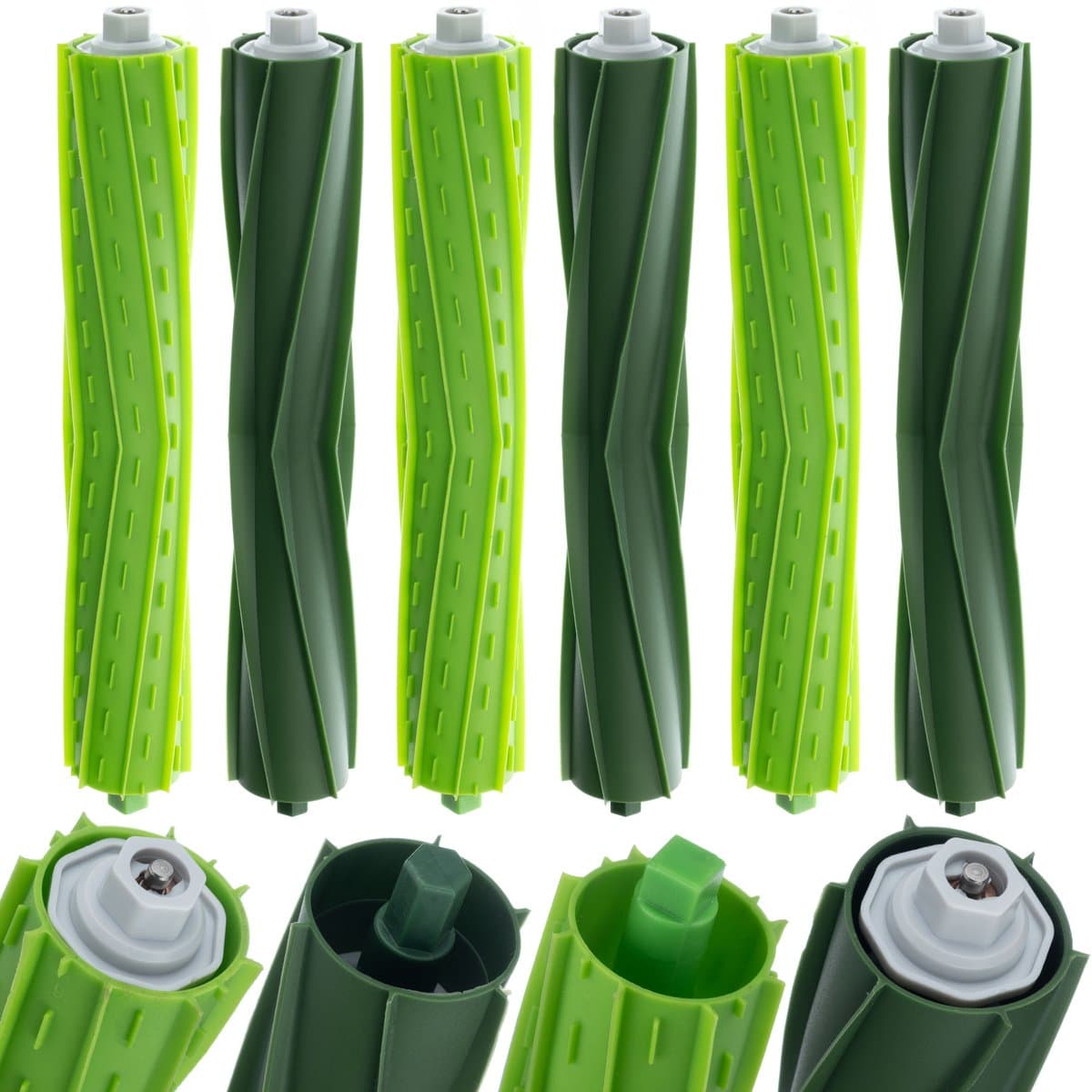 Rosfix Hoofdborstel Vervanging Set - 6 Stuks Rubberen Rollen - Stil, Duurzaam - Geschikt voor iRobot Roomba — afbeelding 1