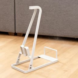 Stofzuiger Organizer - Standaard Houder - Reinigingsgereedschap Opbergen - Geen Muurschade - 21B x 6H cm - Wit — thumbnail 3