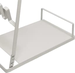 Opbergstandaard Stofzuiger - Houder Accessoires - Stofzuiger Organiseren - Vrijstaand Boren Niet Nodig - 58 x 365 cm - Wit — thumbnail 2