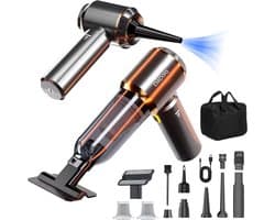 Thijox - Draadloze Handstofzuiger met Accu, 25000 PA Autostofzuiger, 3 Versnellingen, 220.000 Omw/min, Elektrische Stofventilator voor Auto, Keuken, B
