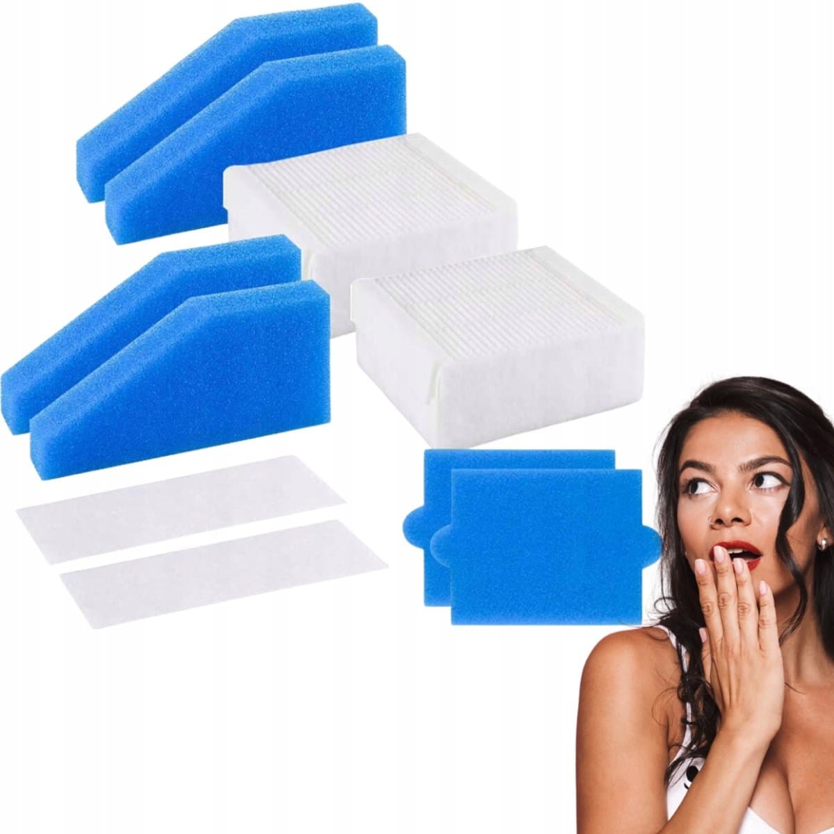 AreoSe - HEPA-filter voor Thomas Aqua+/Perfect Air - 10 stuks — afbeelding 1