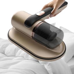 Draagbare Stofzuiger - Handstofzuiger Bed - Hygiënisch Huis - Krachtige Zuigkracht - 100 mbar - Goud — thumbnail 2