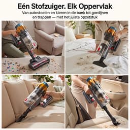 Lubluelu P6 Draadloze Steelstofzuiger 45Kpa- 5 in 1 Handstofzuiger - Zelfstaand Design - 50 Min Gebruikstijd - Verwijderbare Batterij- Anti-klit Borstel - HEPA-filter - LED-koplampen — thumbnail 5