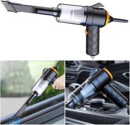 Handstofzuiger - Kruimelzuiger - Auto en thuis - 3500 PA zuigkracht - 0.5L capaciteit - Zwart — thumbnail 5
