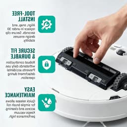 Hoofdborstel Beschermhoes Accessoires voor Robotstofzuigers, Compatibel met Diverse Modellen, Duurzaam en Effectief in Gebruik — thumbnail 5
