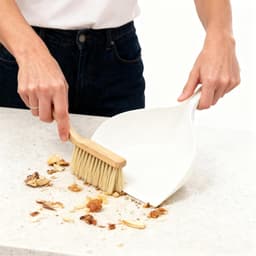 Mini Bezem Stofpan Set - Schoonmaak Tool - Kruimels Verwijderen - Ruimtebesparend Compact - 33.5 cm - Niet gespecificeerd — thumbnail 4