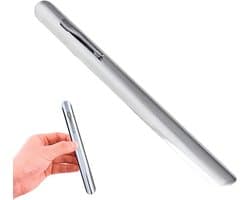 Tafelkruimel veger - Kruimelverzamelaar - Snel reinigen - Draagbaar en lichtgewicht - 15 cm lengte - Zilver