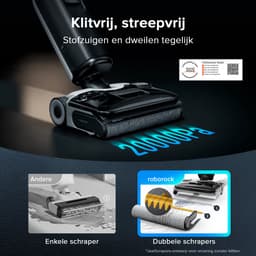 Roborock F25 ACE Combo-Vloerreiniger-5-in-1 Draadloze Nat Droog stofzuiger-Elektrische dweil-20000Pa-AI-ondersteunde wielen-app-bediening-4 Standen-180° Plat Ontwerp-5min Droog-90°C Zelfreiniging-Automatisch schoonmaakmiddel — thumbnail 4