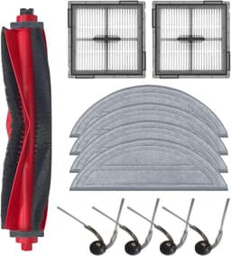 11 stuks Reserveonderdelenset - Voor Roborock Q10, S5+, Q10, VF Q10V + stofzuiger - 1 hoofdborstel, 4 zijborstel, 2 filter, 4 dweil — thumbnail 1
