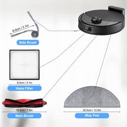 OmGoods - Dailygoody - Accessory set - Robot stofzuiger onderdelen - Hoogwaardige vervangingsset - Accessoireset voor Roborock Q10 X5/Q10 X5+ - Inclusief borste... — thumbnail 2