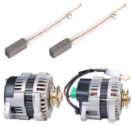 Kohlebürsten voor voertuiglichtmachine - Hoge kwaliteit vervangingsborstels - Afmeting 15,4 x 6,4 x 4,6 mm — thumbnail 4