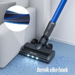 RFWR® 3-in-1 Accu Stofzuiger met 45 Minuten Looptijd - Geschikt voor Tapijt en Harde Vloeren, Inclusief Diverse Opzetstukken — thumbnail 3
