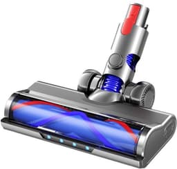 Vervangende kop Geschikt voor Dyson V7 V8 V10 V11 V15 V8 Slim stofzuigers, geschikt voor harde vloeren en laagpolige tapijten, met LED-koplamp, V-vormig borstelontwerp en rubberen wielen — thumbnail 1