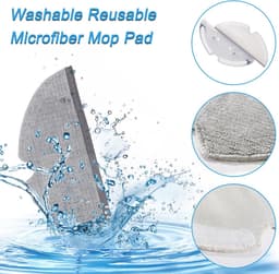Accessoireset Geschikt voor Xiaomi Roborock S5 S50 S51 S55 S5 Max S6 S60 S65 stofzuiger, 2 hoofdborstels, 4 Hepa-filters, 4 dweilters, 6 waterfilters, 1 wiel, 6 zijborstels — thumbnail 3