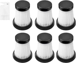 EGoods - Vervangende cartridges voor draadloze stofzuiger HEPA-filter, set van 6 - geschikt voor MOOSOO K12, K12 Pro, K13 - inclusief reinigingsborstel — thumbnail 1