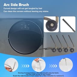 Accessoires gescht voor Roborock Saros 10R stofzuiger,1 hoofdborstels,2 HEPA-filters,6 stofzakken,4 reinigingsdoeken,4 zijborstels (zwart),1 borstel,1 schroevendraaier,20 stuks Accessoirekit — thumbnail 4