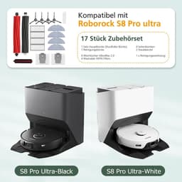 Reinigungsbürste Zubehör - 2*Hoofdborst 4*Filters 4*Doeken 4*Zijborstels 2 Staubbeutel - 17 Stuks - Voor Roborock Stofzuigerrobot — thumbnail 2