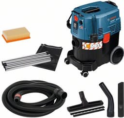 Stofzuiger GAS 35 L AFC (BE) (3 x zuigbuis verchroomd 0,35 m, afvoerzak, bochtstuk, SFC+-module, slang 3 m, Ø 35 mm met gereedschapsmof, spleetmondstuk 250 mm, vlakke vouwfilter cellulose, vloerzuigmondset) — thumbnail 2