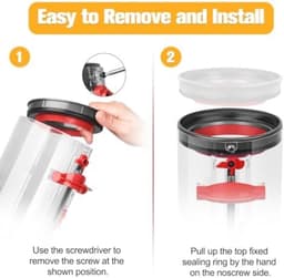 PromoHome Afdichtring voor Dyson V10 SV12 SV13 SV27 stofreservoir, reserveonderdelen, afdichtring, houder voor Dyson V10, stofaccessoires, stofzuiger, afvalcontainer, reserveonderdeel reparatie — thumbnail 3