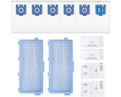 Accessoires geschikt voor Miele GN Complete C3 C2 Compact C1 C2 S8340, 6 stofzuigerzakken 2 HEPA-filters 4 stofzakken met microfilter