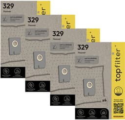 Set van 4 pakketten van 4 stofzuigerzakken 64329 voor Hoover Freespace EVO TopFilter Premium — thumbnail 1